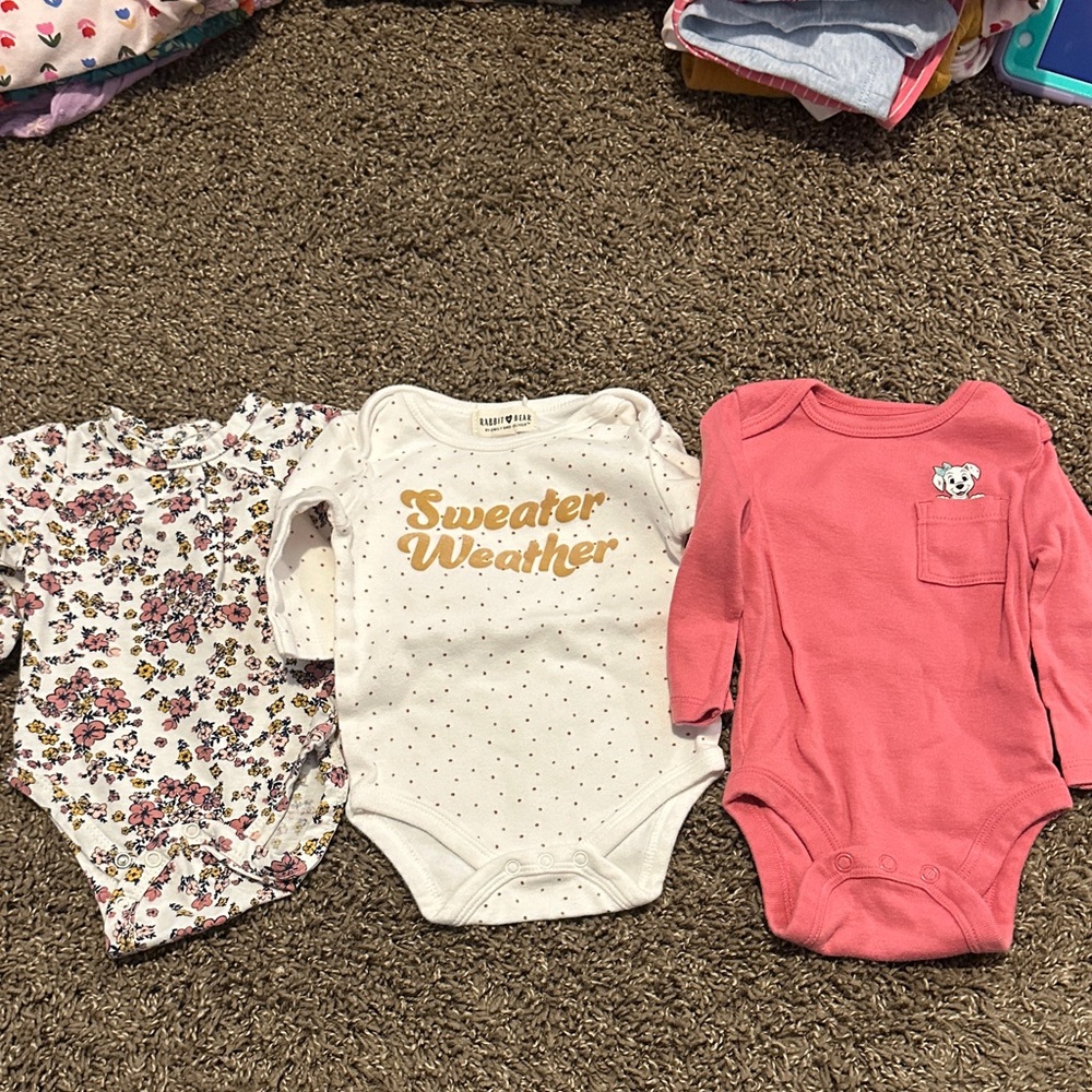 White and Gold 'Sweater Weather' Bodysuit